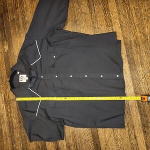 Ely Cattleman A-symetrical Western Shirt with White Piping